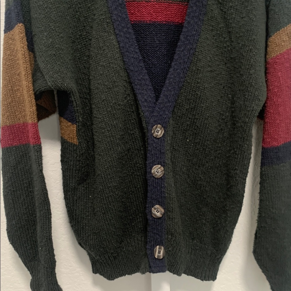 Vintage Lake Harmony Patchwork Oversized Cardigan… - image 5